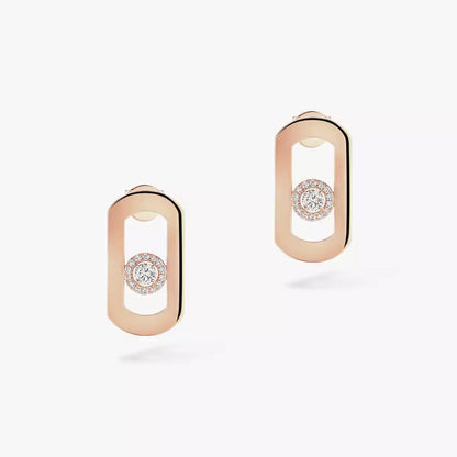 [⭐Mova]So Move Diamond Earrings in Yellow Gold