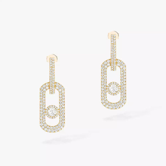 [⭐Mova]So Move XL Pave_-Set Diamond Pendant Earrings