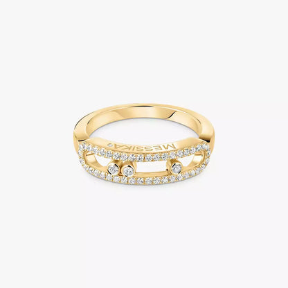 [⭐Mova] Baby Move Gold Diamond Pave_ Ring