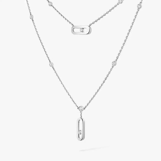 [⭐Mova] Move Uno Diamond Necklace