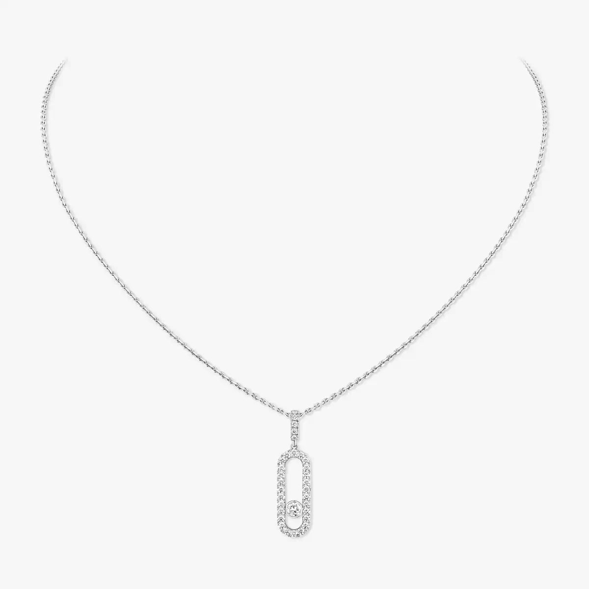[⭐Mova]Move Uno Diamond Necklace in Rose Gold