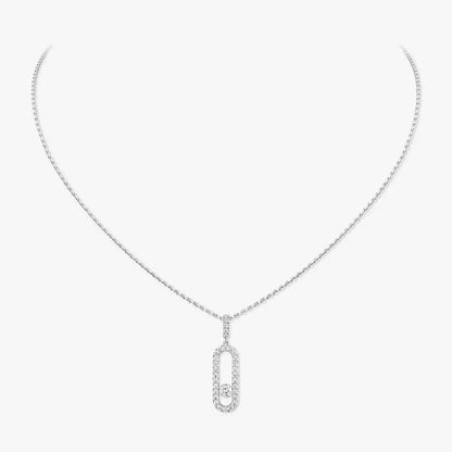[⭐Mova]Move Uno Diamond Necklace in Rose Gold