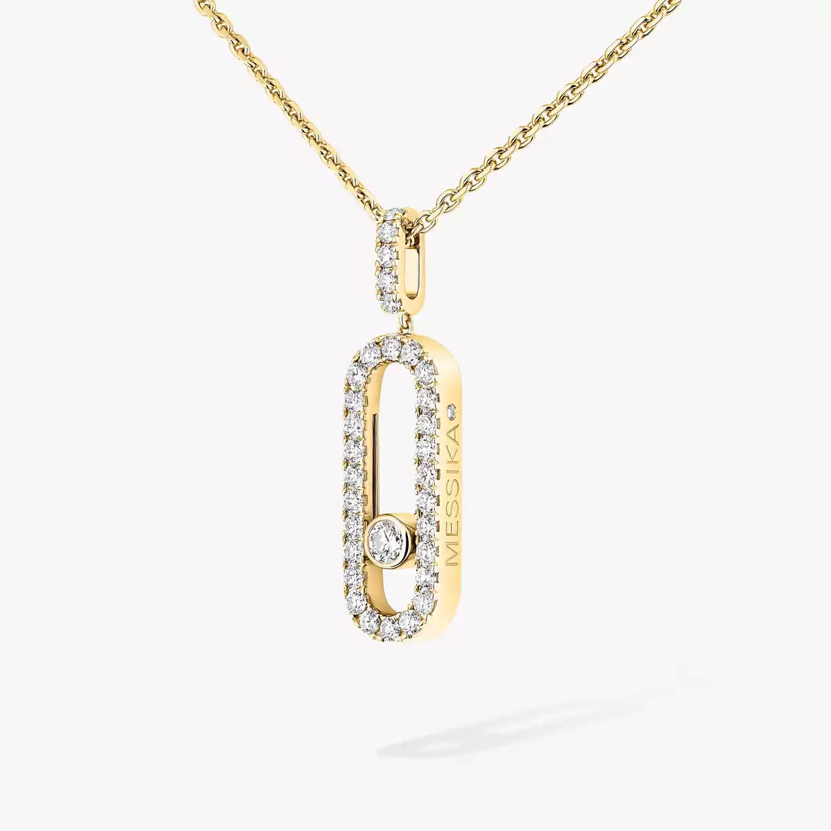 [⭐Mova]Move Uno Diamond Necklace in Rose Gold