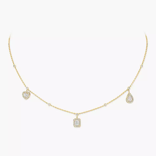 [⭐Mova]My Twin Diamond Necklace in Silver