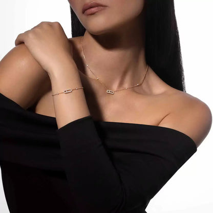 [⭐Mova]Move Uno Diamond Bracelet