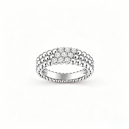 [⭐Mova] THREE-ROW DIAMOND RING