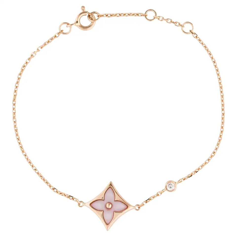 [⭐Mova]STAR 1 DIAMOND PINK GOLD BRACELET