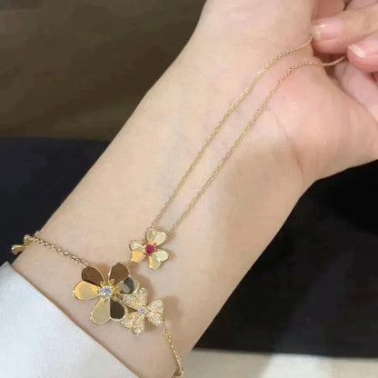 [⭐Mova]FRIVOLE GOLD FLOWER NECKLACE