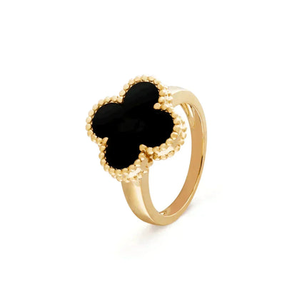 [⭐Mova]CLOVER ONYX RING