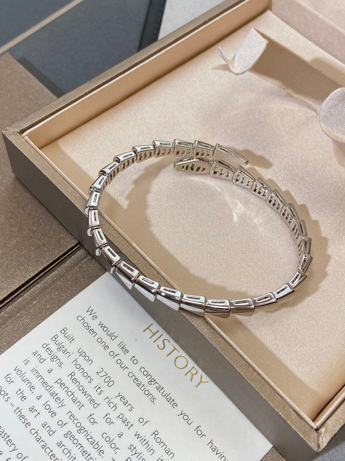 [⭐Mova]SERPENTI VIPER SILVER BRACELET