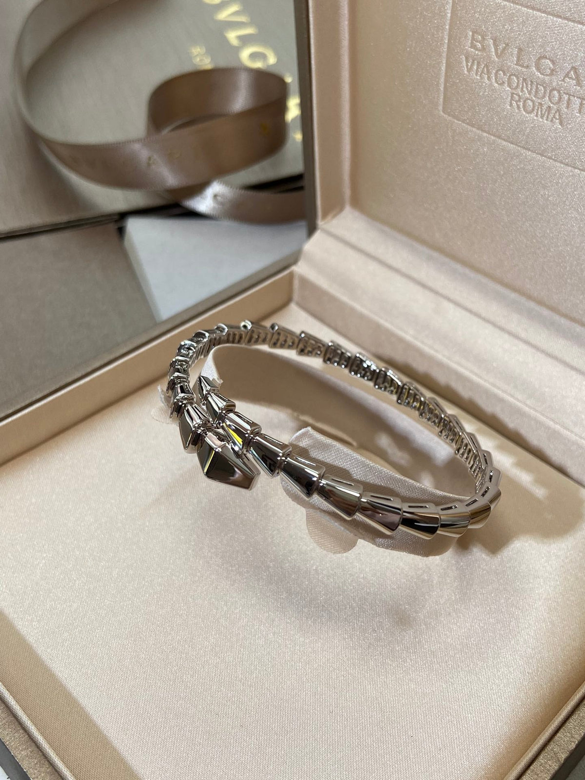 [⭐Mova]SERPENTI VIPER SILVER BRACELET