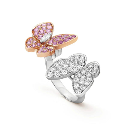 [⭐Mova]TWIN BUTTERFLY DIAMOND RING